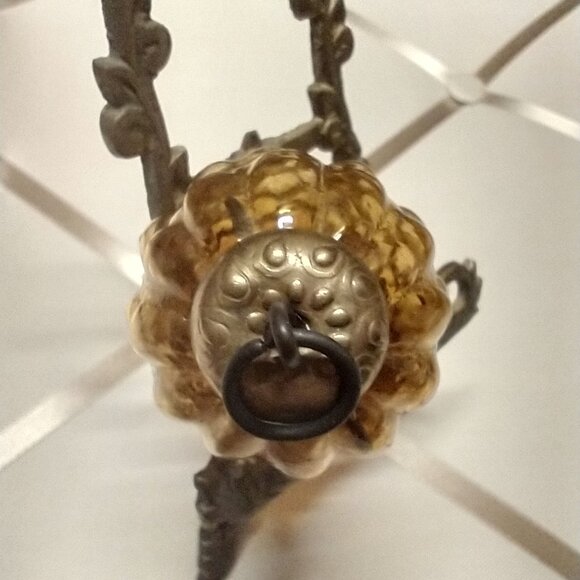 4 Kugel Ornaments, Red Green Blue Amber, Antique Vintage Christmas Grape Cluster - Picture 6 of 15